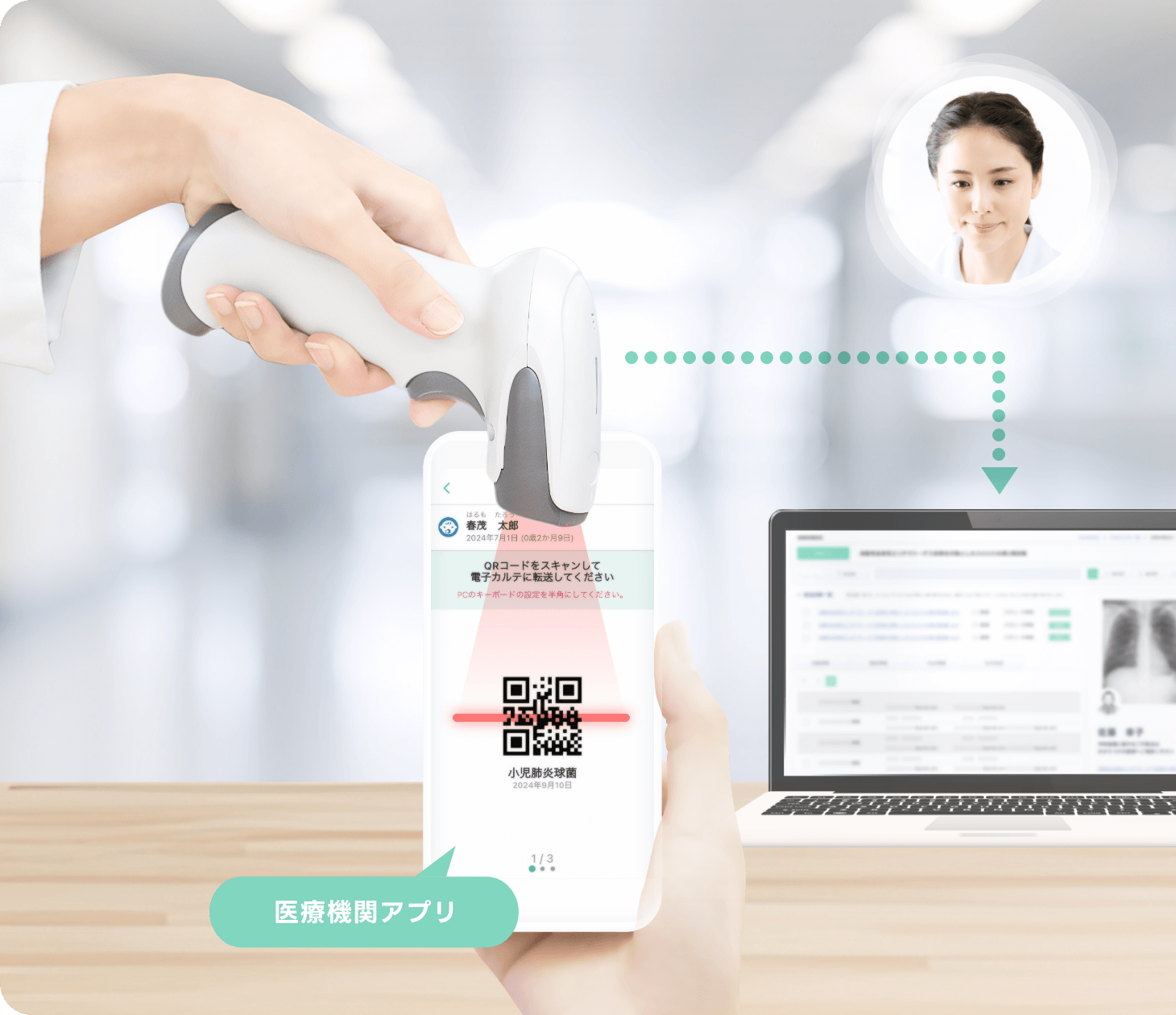 接種記録の転送